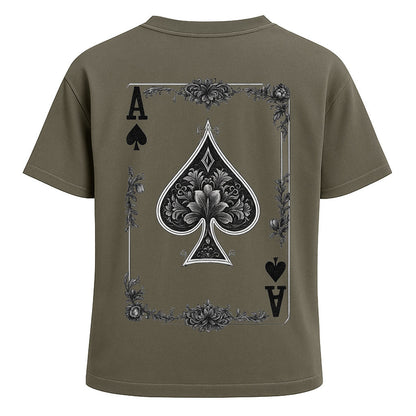 Ace of Spades Skull Poker Tee
