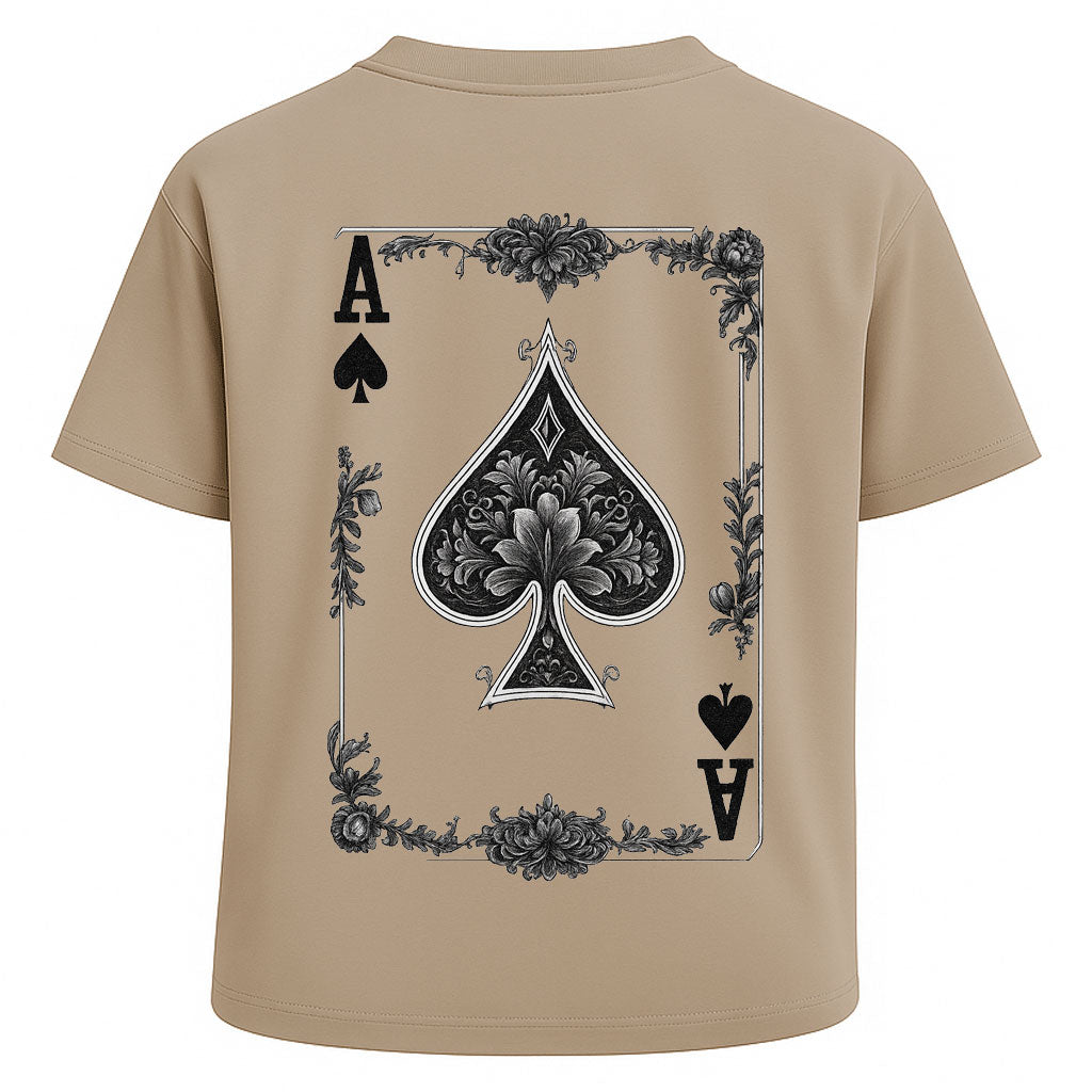 Ace of Spades Skull Poker Tee