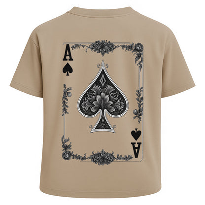 Ace of Spades Skull Poker Tee