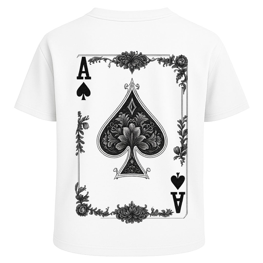 Ace of Spades Skull Poker Tee