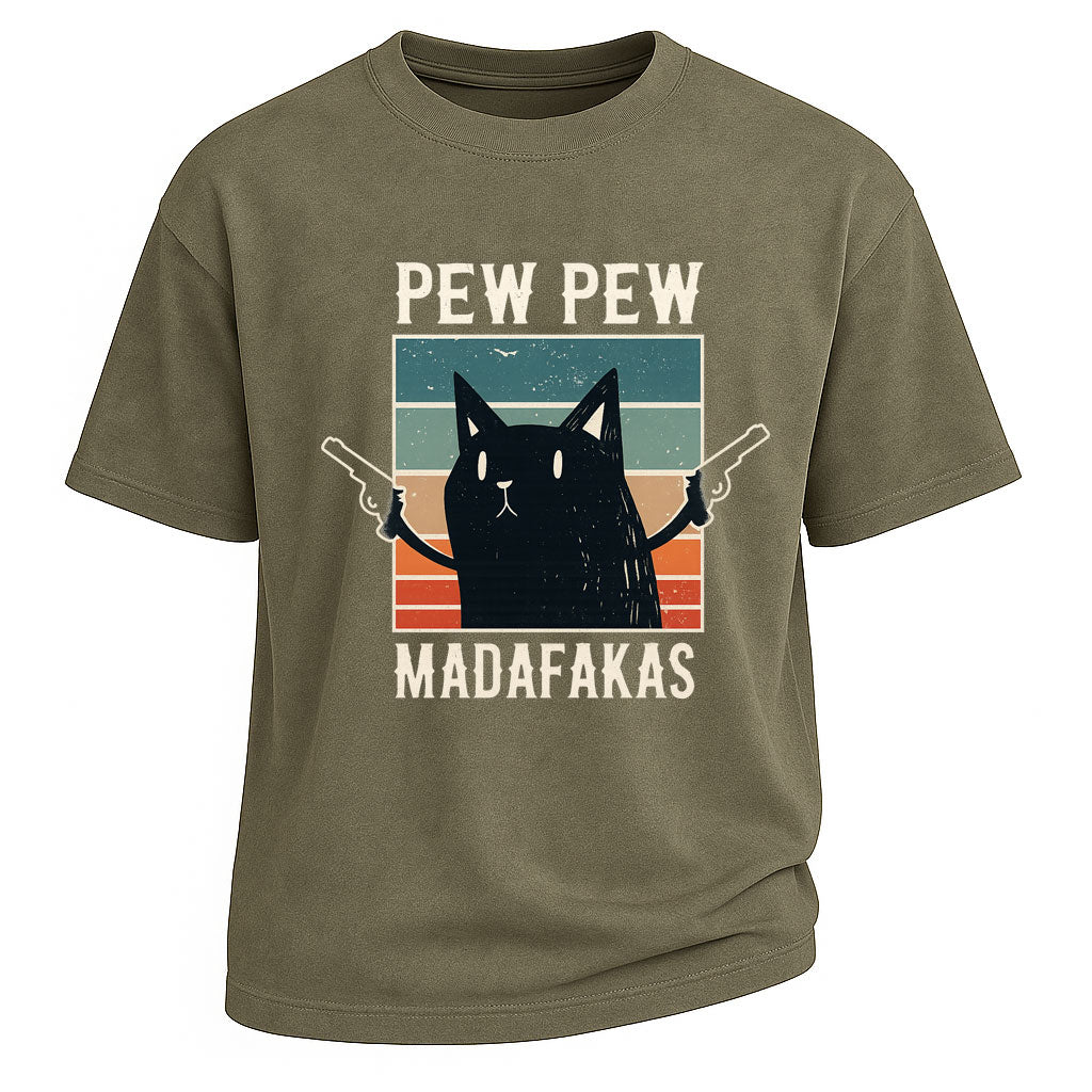 Pew Pew Madafakas Cat Tee