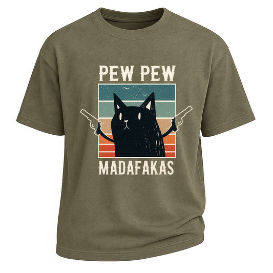 Pew Pew Madafakas Cat Tee