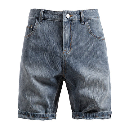 Men’s Retro Straight Denim Shorts