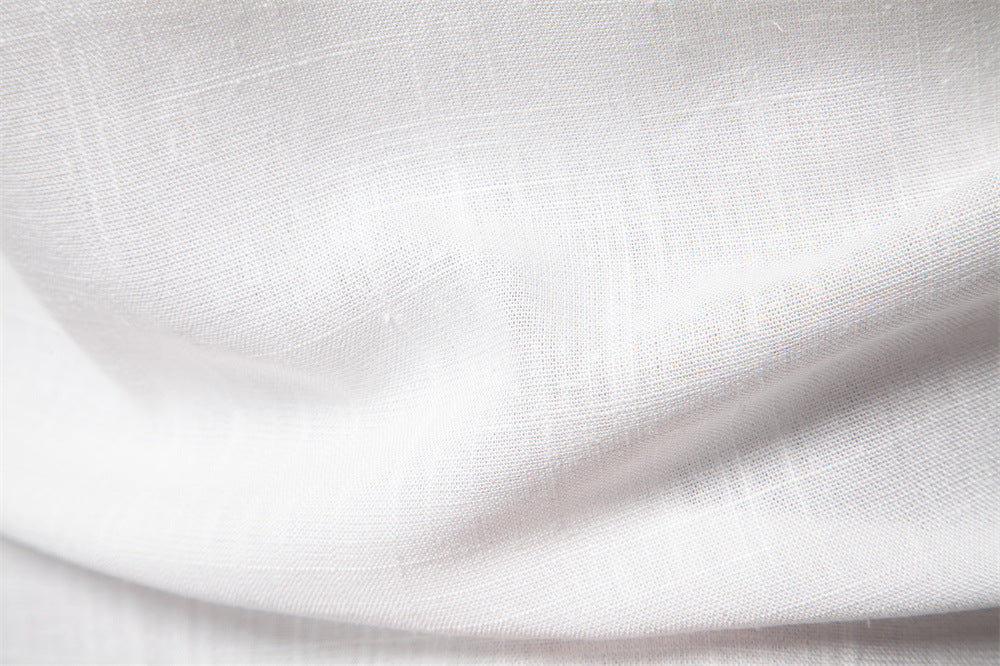 Men's Solid Long Sleeve Casual Linen Shirts