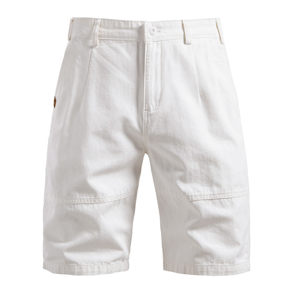 Men’s Solid Utility Workwear Cotton Shorts
