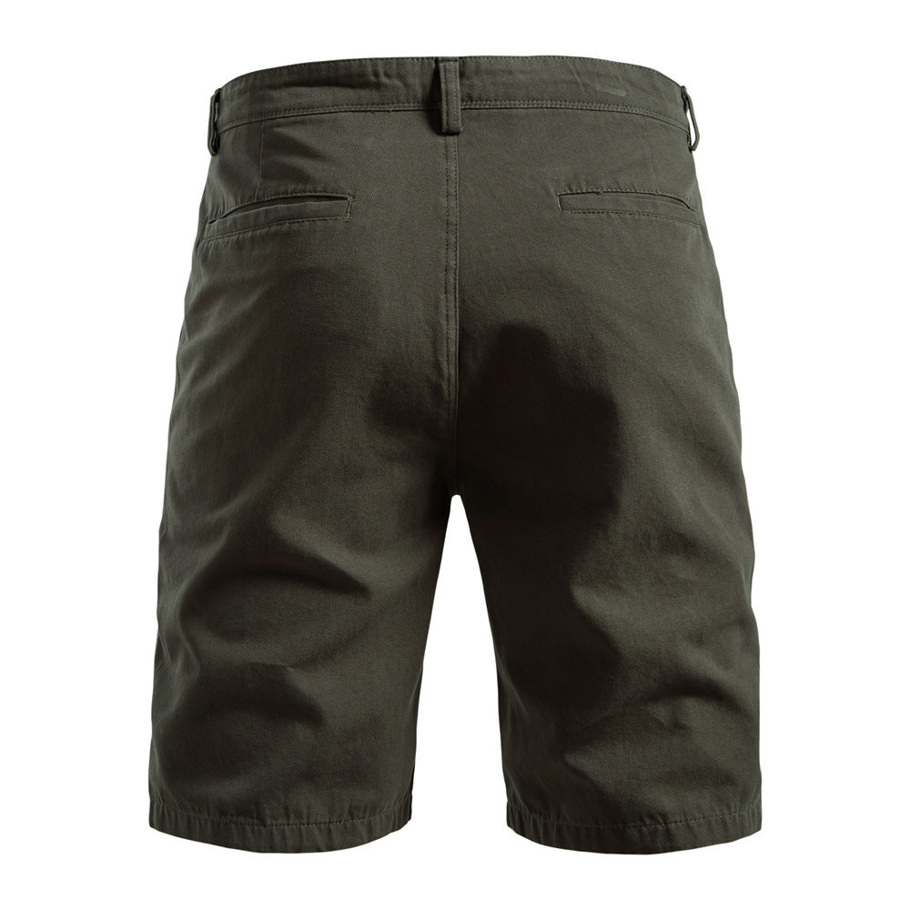 Men’s Solid Utility Workwear Cotton Shorts