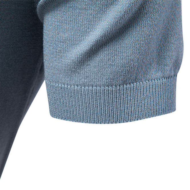 Men's Short Sleeved Knitted Polo Shirts