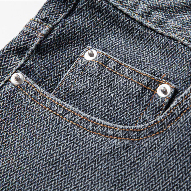 Men’s Retro Straight Denim Shorts