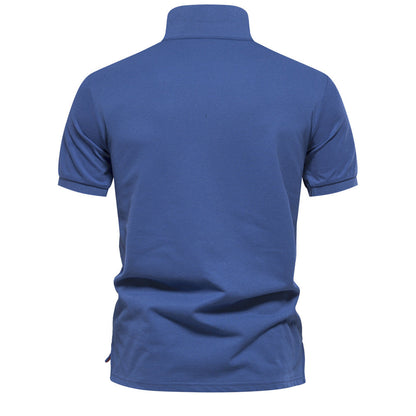 Men’s Gradient Floral Cotton Polo Shirts