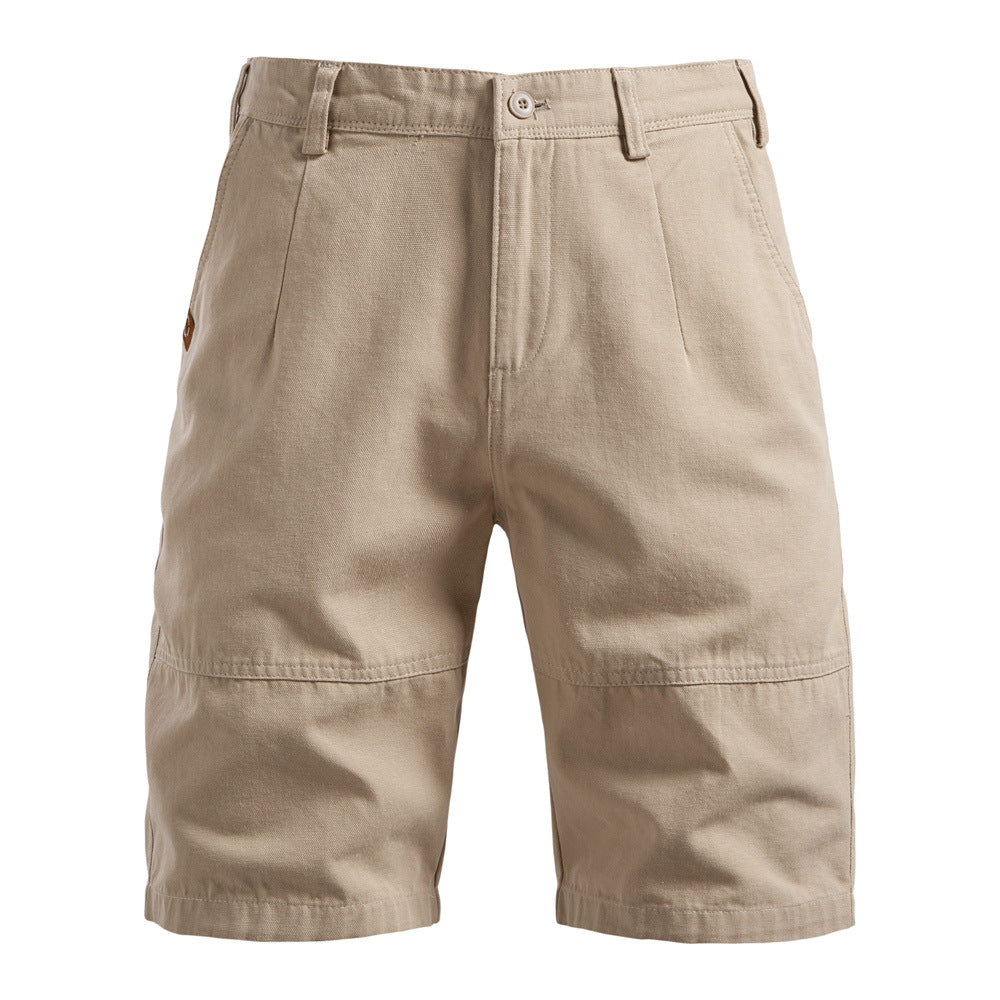 Men’s Solid Utility Workwear Cotton Shorts