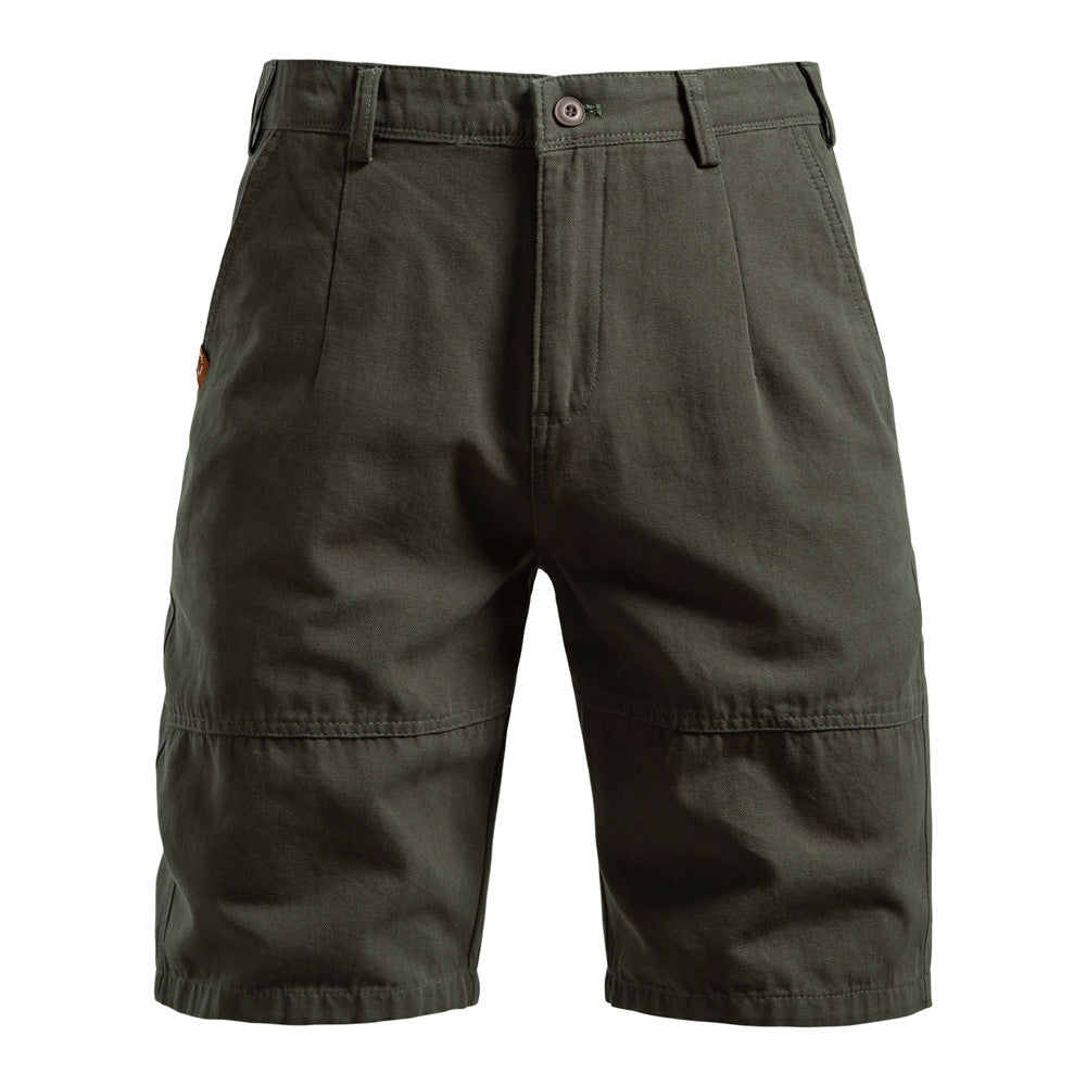 Men’s Solid Utility Workwear Cotton Shorts