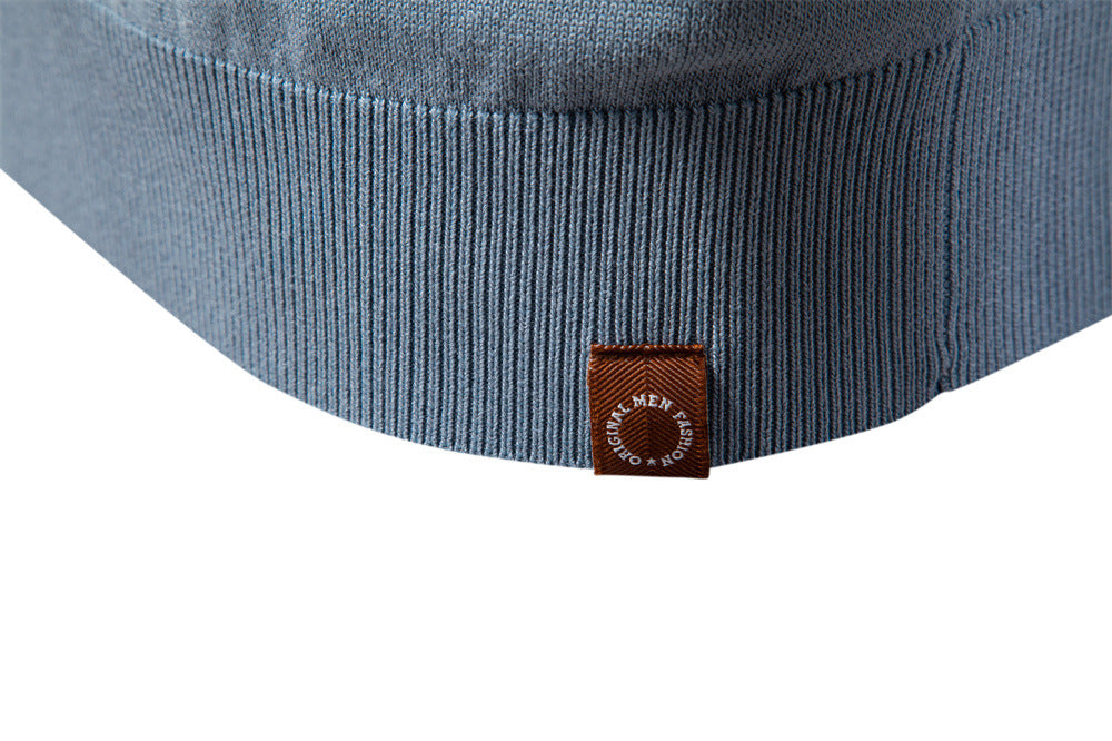 Men's Short Sleeved Knitted Polo Shirts