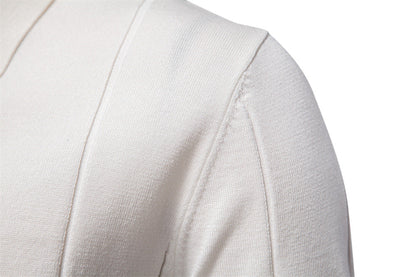 Men's Business Casual Woolen Knitted Polo Shirts