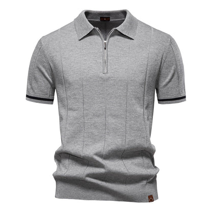 Men's Business Casual Woolen Knitted Polo Shirts