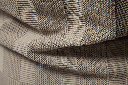 Men’s Striped Knit Polo Shirts