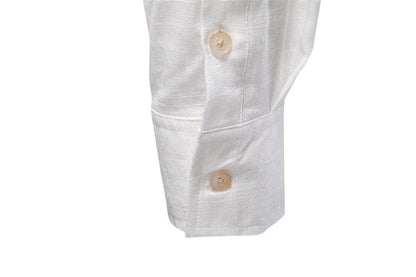 Men's Solid Long Sleeve Casual Linen Shirts