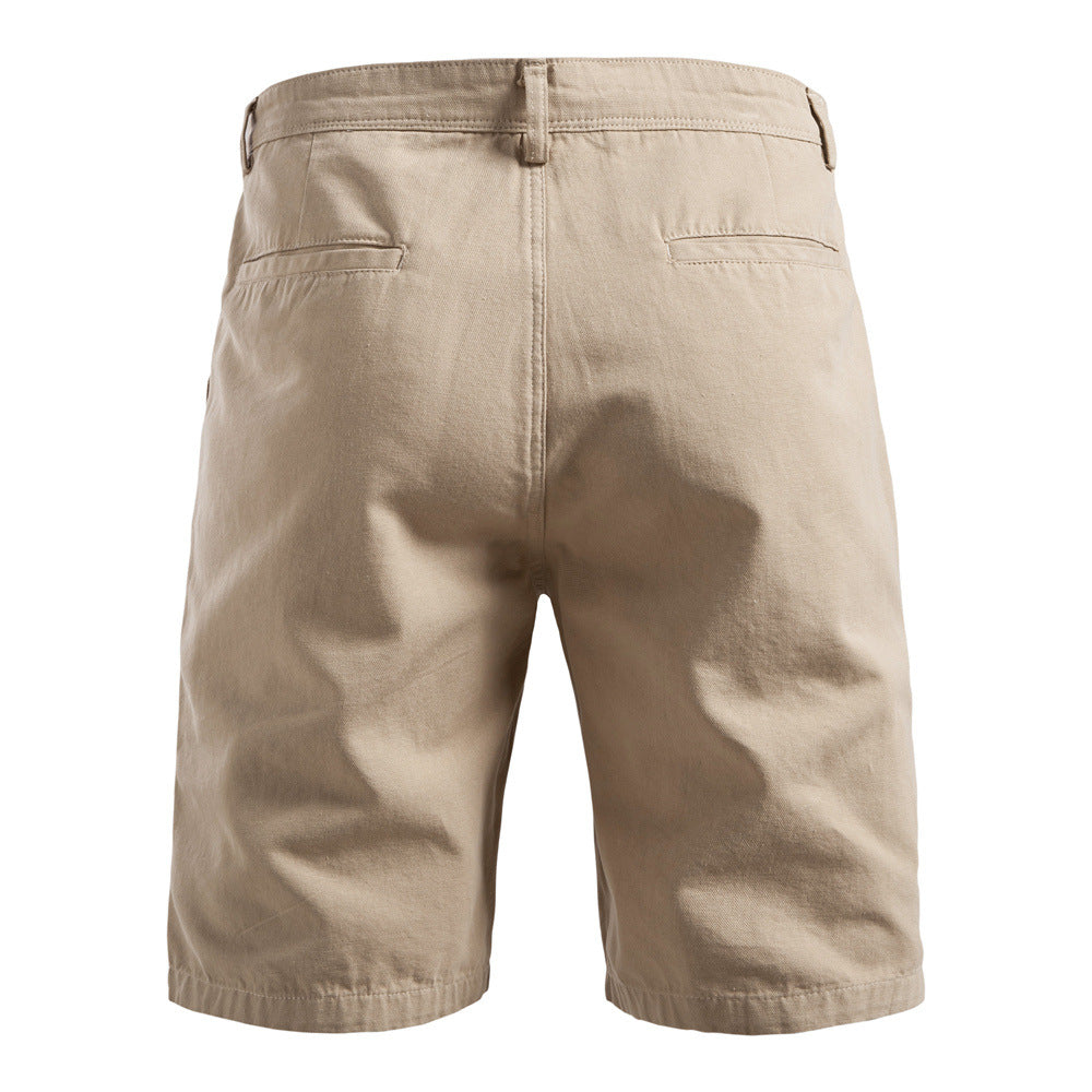 Men’s Solid Utility Workwear Cotton Shorts