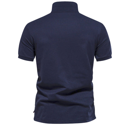 Men’s Gradient Floral Cotton Polo Shirts
