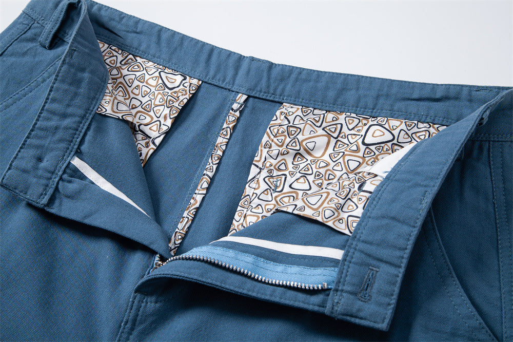 Men’s Solid Utility Workwear Cotton Shorts