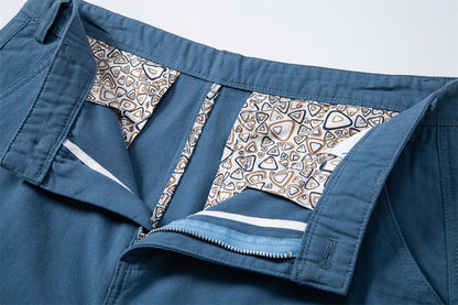 Men’s Solid Utility Workwear Cotton Shorts