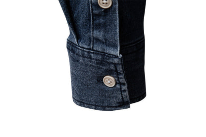 Men's Casual Long Sleeve Denim Shirts