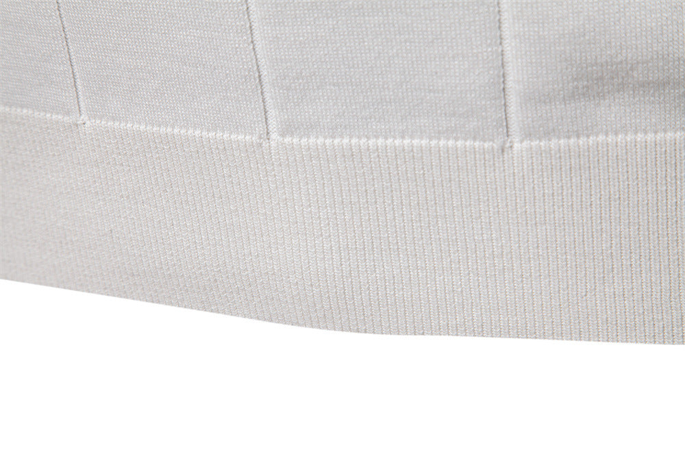 Men's Business Casual Woolen Knitted Polo Shirts