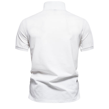 Men’s Gradient Floral Cotton Polo Shirts