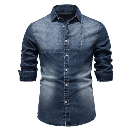 Men's Casual Long Sleeve Denim Shirts