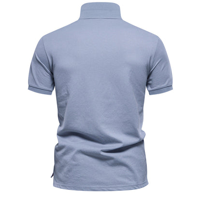 Men’s Gradient Floral Cotton Polo Shirts