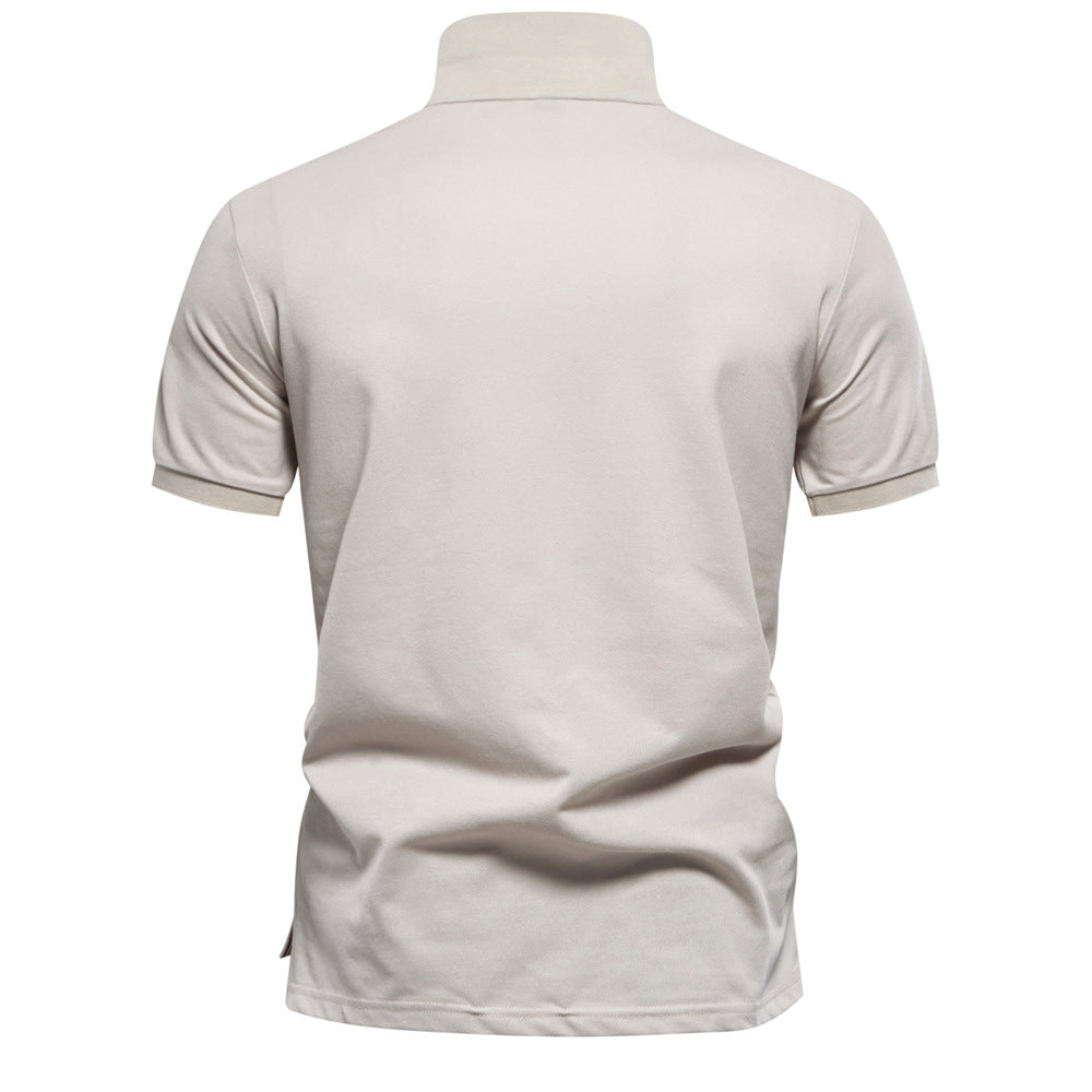 Men’s Gradient Floral Cotton Polo Shirts