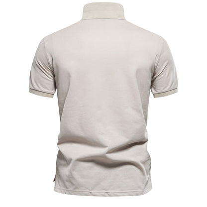Men’s Gradient Floral Cotton Polo Shirts