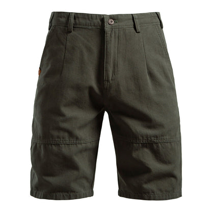 Men’s Solid Utility Workwear Cotton Shorts