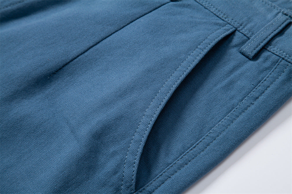 Men’s Solid Utility Workwear Cotton Shorts