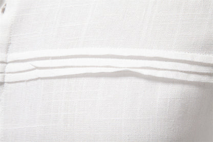 Men's Solid Long Sleeve Casual Linen Shirts